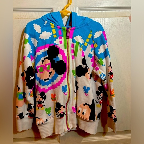 Authentic Tokyo Disney Resort Full Zip Hoodie Jacket - Kids Size 6/7 - Rare HTF - Picture 1 of 4